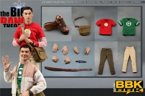 BBK006 Sheldon Lee Cooper The Big Bang Theory 1/6 Action Figure 2 Heads Doll - Picture 1 of 4