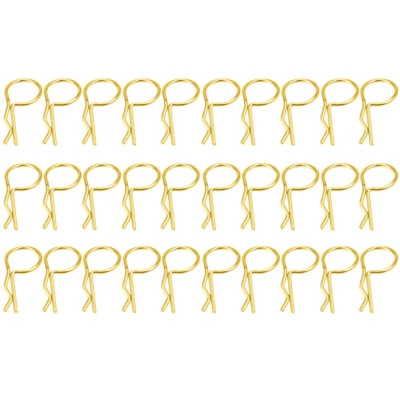 Clips de carrocería de radiocontrol 30/50/100X pasadores R Cotter para carrocería de coche de radiocontrol de 1/5 1/8 1/14 1/18 Foto 1 de 4