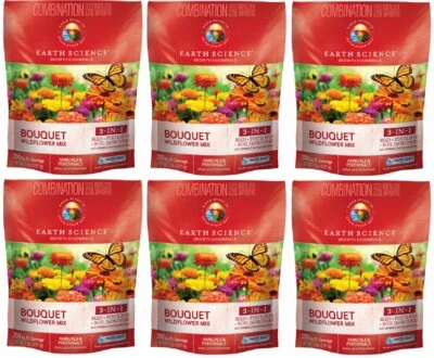 (6) Earth Science # 12139-6  2 lb Bouquet Wildflower Seed Mix  - Image 1 of 2