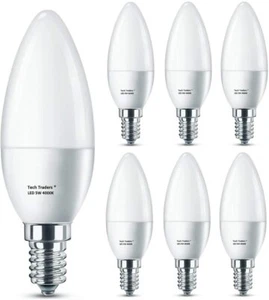 1/5/10 E14 SES 5W nicht dimmbare LED Kerze Glühbirne Tag weiß SMD Schreibtischlampe-UK - Bild 1 von 5