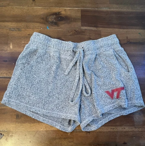Virginia Tech Grey Comfy Shorts Tie Waist, Concepts Sport,Size XS, Slightly used Cover