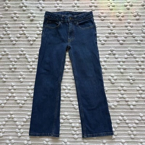 Carhartt Relaxed Fit Jeans Boy's Size 7 Regular Blue Adjustable Waist EUC - Picture 1 of 6