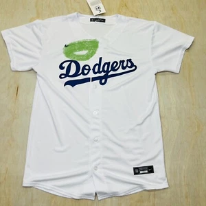 NEW DAMAGED XL 18/20 YOUTH Los Angeles Dodgers Nike Home White Baseball Jersey - Picture 1 of 10