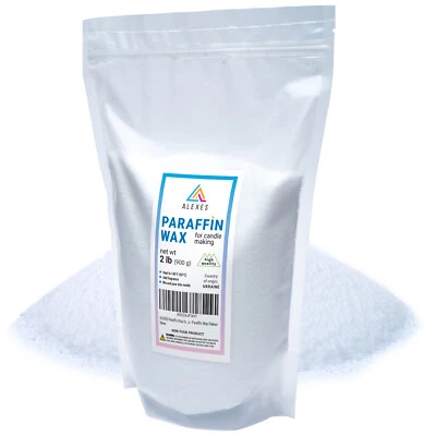 Cera de parafina para hacer velas, copos de cera de soja blanca pura 100 % orgánica vegana Foto 1 de 4