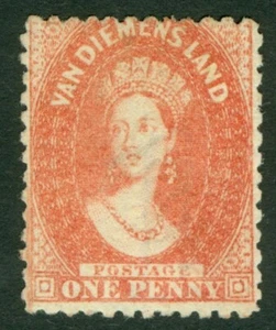 SG 80 Tasmania 1863-71. 1d brick-red. Fine mounted mint CAT £180 - Picture 1 of 1