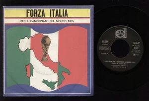 7" FORZA ITALIA (CAMPIONATO DEL MONDO 1986) DEIDDA SOCCIO MEXICO WORLD CUP '86 - Picture 1 of 1