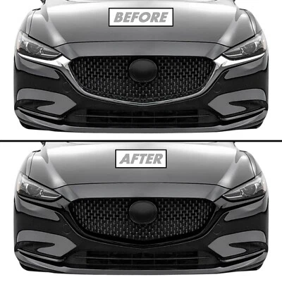 Chrome Delete Blackout Vinyl for 2018-21 Mazda 6 Grill Trim - Image 1 of 4