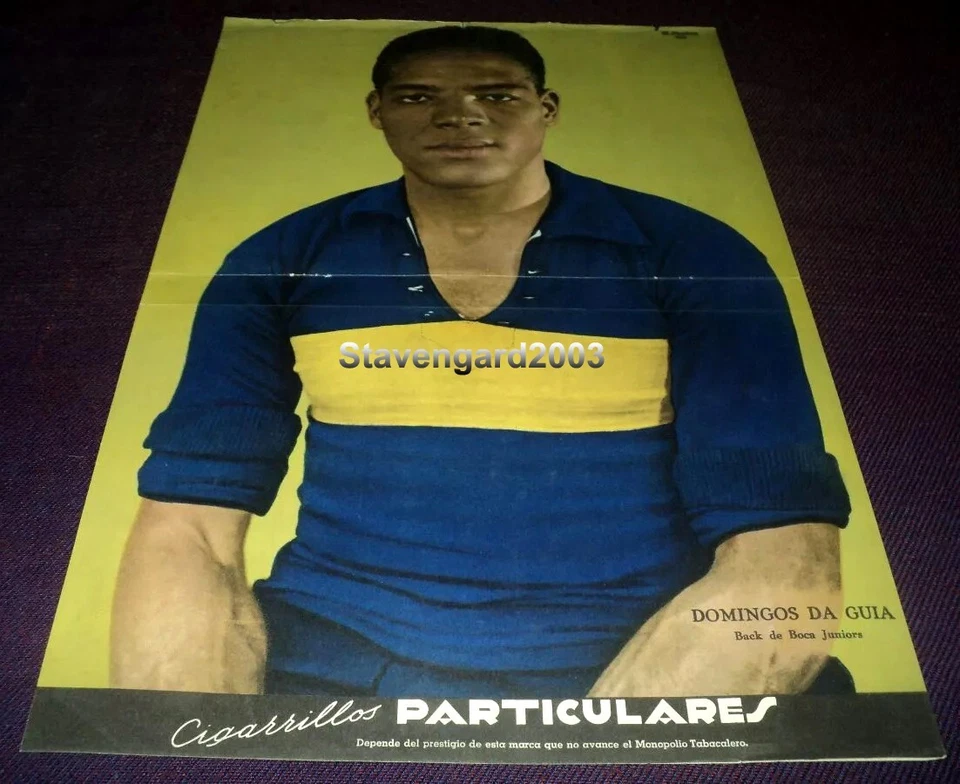 多明戈·达·吉亚 - BOCA JUNIORS - 原版 El Grafico 海报 - 阿根廷 1935 — 第 1/1 张图片