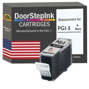DoorStepInk Compatible Ink Cartridges for Canon GI-5BK Black-USA - Picture 1 of 5