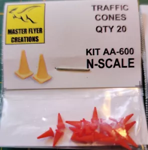 Spur N MASTER FLYER CREATIONS AA-600 Verkehrskegel 20 Stück - Bild 1 von 2
