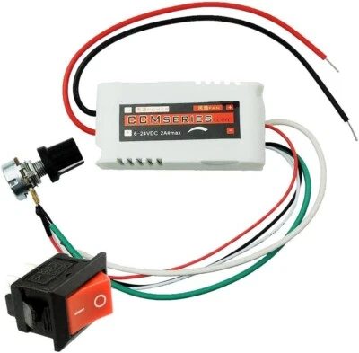 CCMFC 12V 2A PWM DC Motor Speed Regulator Controller Adjustable Variable Switch - Image 1 of 4