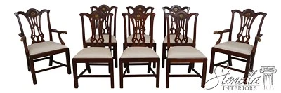 L67544: Juego de 8 sillas de comedor MAITLAND SMITH Chippendale caoba Foto 1 de 4
