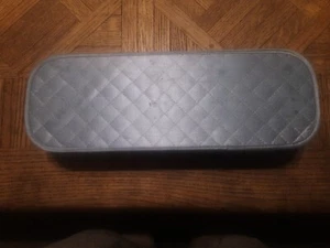 Vintage Stor-Aid Gray Quilted Vinyl Glove/Hosiery Box 1950's - Picture 1 of 6