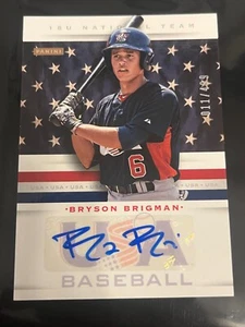 BRYSON BRIGMAN 2013 Panini USA Baseball Stars & Stripes AUTO #'d/499 - Picture 1 of 1
