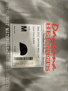 Daytona Helmets Skull Cap - Dull Black Medium - Picture 1 of 4