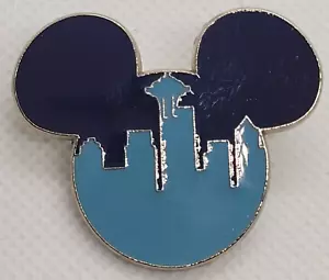 DISNEY Pin Trading ~ Mickey Mouse Icon ~ Seattle Wa. Skyline ~ 2013 ~ 01 - Picture 1 of 8