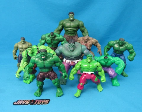 Lot of 10 Incredible Hulk Action Figures ToyBiz and Hasbro Cover