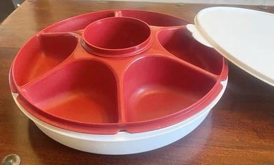 Tupperware Vintage Große Partyteller Service Set Neuwertig - Bild 1 von 4