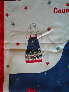 Panel de tela DELANTAL VINTAGE COUNTRY JUNCTION para adultos NAVIDAD - años 90 - Imagen 1 de 2