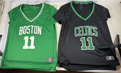 Boston Celtics Kyrie Irving #11 Fanatics Jersey Mens M Green & Black NBA -2 Lot - Image 1 of 4