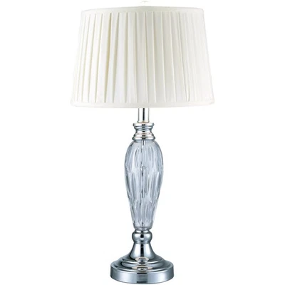Dale Tiffany SGT17066F Evelyn Table Lamp Polished Chrome - Image 1 of 2
