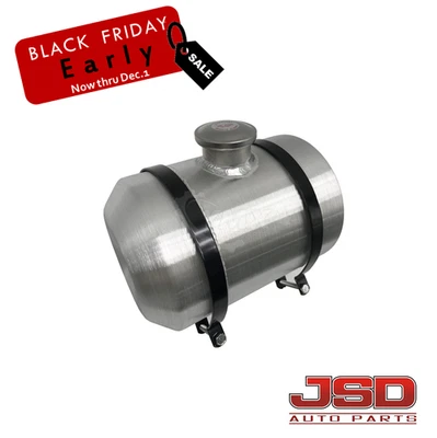 New Spun All Aluminum 2.5 Gallons Gas Fuel Tank For Tractor GoKart 8" x12" - Image 1 of 4