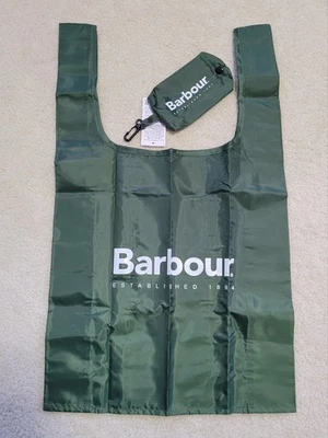 Barbour Eco Compact Tote Bag with Storage Pouch - Shopping Polyester Foldable - Image 1 of 4