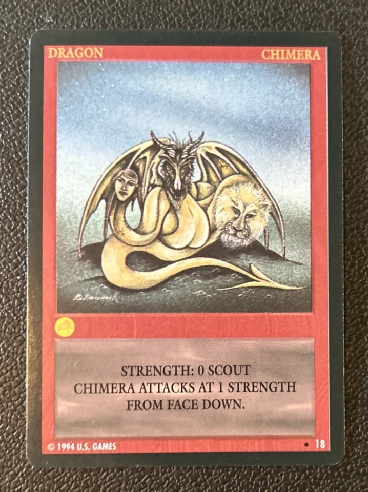 Wyvern CCG 1994 Limited Edition Uncommon Card Dragon Chimera #18 - Image 1 of 1