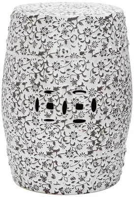 Safavieh Flower and Vine Ceramic Garden Stool - Image 1 of 2