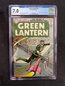 GREEN LANTERN #4 DC COMICS FEBRUARY 1961 CGC UNIVERSAL GRADE 7.0 - Picture 1 of 5