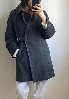 Gerard Darel Angora coat wool Warm Jacket mid length tailored Size 12 42 - Image 1 of 4