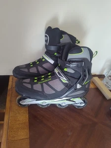 Rollerblade Spark ALU Maxwheel 80 Inline Skates Black & Lime Men's Size 12 - Picture 1 of 1