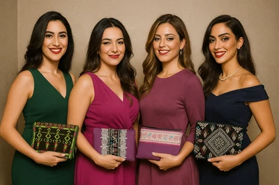 Handmade Palestinian Tatreez Clutch Bag - Buy 3, Get 1 FREE Special Offer - Image 1 of 4