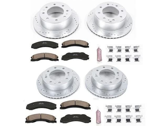 Front and Rear Brake Pad and Rotor Kit For 2011 GMC Sierra 2500 HD NM687BG - Изображение 1 из 1
