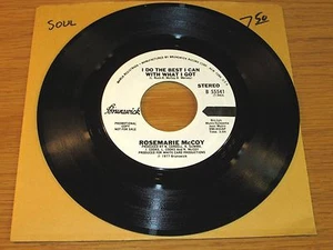 PROMO SOUL 45 RPM - ROSEMARIE McCOY - BRUNSWICK 55541 - "I DO THE BEST I CAN..." - Picture 1 of 2