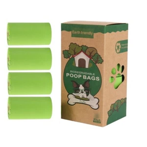 Dog Poop Bags 4 Roll 60 Bags 15 Doggy Bags Per Roll 9 x 13 Inches Earth Friendly - Picture 1 of 6
