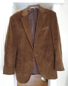 Dockers Corduroy Sports Coat Men’s 42 R Brown Button Blazer Business Suit Jacket - Picture 1 of 5