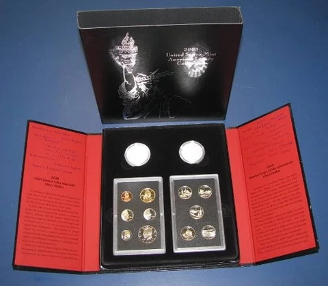 2005 US Mint American Legacy Collection 13-coins with COA.  Free Shipping! Cover