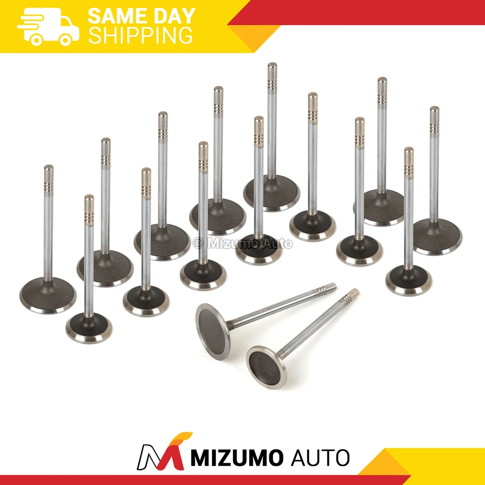 Intake Exhaust Valves Fit 92-99 Ford Lincoln Mercury 4.6 5.4 OHV 16V - Image 1 of 4