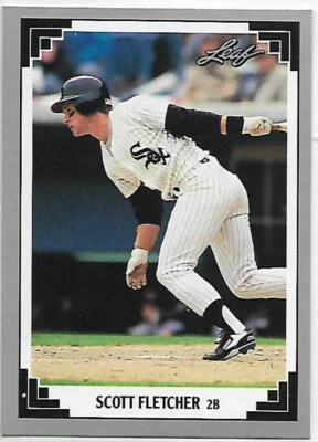 1991 Leaf #306 Scott Fletcher NM-MT White Sox - Image 1 of 2
