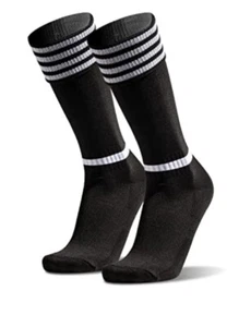 Franklin Sports ACD Black/White Soccer Socks, Medium- Shoe Size 2-5 - Picture 1 of 4