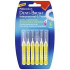Denti-Brush Yellow Interproximal Interdental Brushes 0.7mm - Pack Of 6