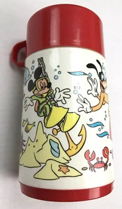 Disney Mickey Mouse Thermoskanne Aladdin Goofy Donald Duck Oktopus unter dem Meer Vintage - Bild 1 von 8
