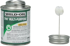 Weld-on 790 Multi-Purpose Cement for PVC and CPVC 8oz 1/2 Pint - Picture 1 of 1