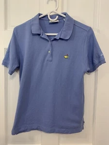 Masters Collection Ladies Polo Golf Shirt Medium Periwinkle Cotton Short Sleeve - Picture 1 of 2