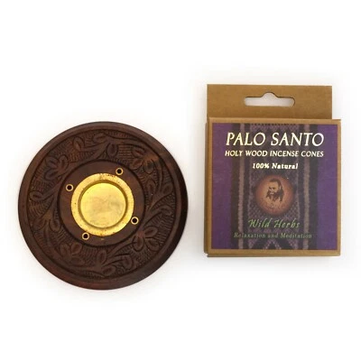 Kit - Palo Santo Wild Herbs Cones with Burner - Image 1 of 4