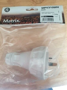 PDL Matrix 10A Single Phase Plug 250v 50 hz IP66 3 Pin Male Plug - Picture 1 of 1