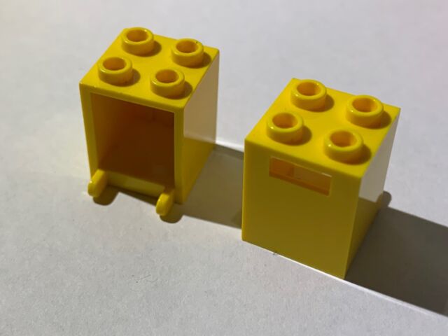 LEGO Caja de almacenamiento amarilla Brick 2 Bright