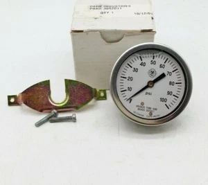 McDaniel Controls J-6D-U 2.5" dial gauge, 0-100 psi - Imagen 1 de 5