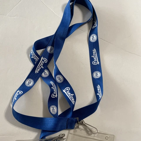los angeles dodgers lanyard ticket holder pantone 294 baseball mlb patch Cover